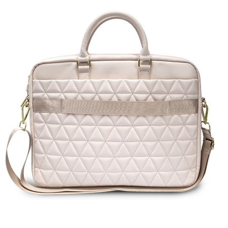 Guess Quilted Computer Bag - Torba na notebooka 15" (różowy) (GUCB15QLPK)
