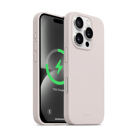 Crong Color Cover Magnetic - Etui iPhone 16 Pro Max MagSafe (piaskowy róż) (CRGCOLRMIP1669PPNK)