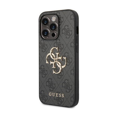 Guess 4G Big Metal Logo - Etui iPhone 15 Pro (szary) (GUHCP15L4GMGGR)