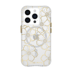 Case-Mate Floral Gems MagSafe - Etui iPhone 15 Pro (Gold) (CM051416)