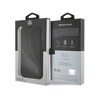 Mercedes Booktype Leather Wave Pattern - Etui iPhone 15 Pro (czarny) (MEBKP15L8ROLK)