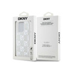 DKNY Liquid Glitter Multilogo - Etui iPhone 15 Pro (biały) (DKHCP15LLCPEPT)