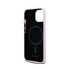 DKNY Liquid Silicone Small Metal Logo MagSafe - Etui iPhone 15 Plus / 14 Plus (różowy) (DKHMP15MSMCHLP)