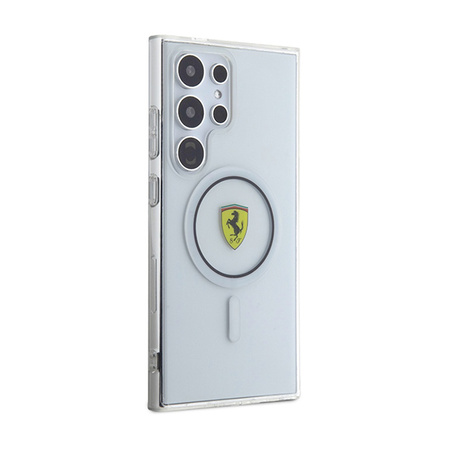 Ferrari IML Transp Inner Circle Line MagSafe - Etui Samsung Galaxy S24 Ultra (przezroczysty) (FEHMS24LU3CLK)