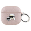 Karl Lagerfeld Monogram Karl & Choupette Head - Etui AirPods 4 (różowy) (KLA4PGKCPP)