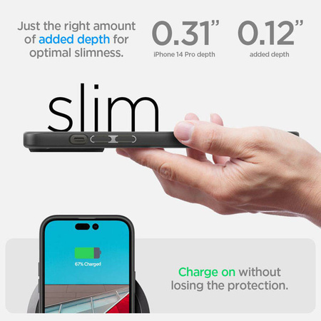 Spigen Ultra Hybrid -  Etui do iPhone 14 Pro (Czarny) (ACS04961)
