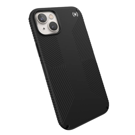 Speck Presidio2 Grip - Antypoślizgowe etui iPhone 15 Plus / 14 Plus (Black / Black / White) (150116-D143)