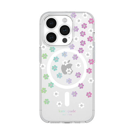 Kate Spade New York Protective MagSafe - Etui iPhone 15 Pro (Scattered Flowers) (KS052502)