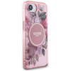 Guess IML Flowers MagSafe - Etui do iPhone 16e (różowy) (GUHMPSE4HFWBRCEP)