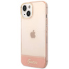 Guess Translucent - Etui iPhone 14 Plus (różowy) (GUHCP14MHGCOP)