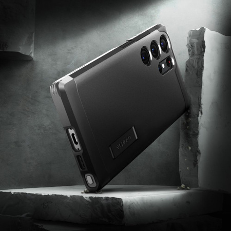 Spigen Tough Armor - Etui do Samsung Galaxy S23 Ultra (Czarny) (ACS05623)