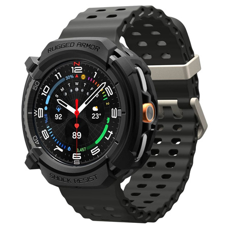 Spigen Rugged Armor - Obudowa do Samsung Galaxy Watch 8 Classic 46 mm (Matte Black) (ACS10012)