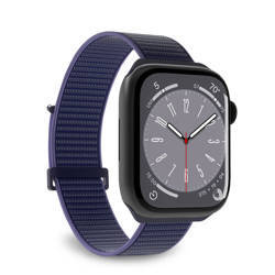 PURO Nylon Sport - Pasek do Apple Watch 44/45/46/49 mm (Granatowy) (PUSPORTAW44BLUE)