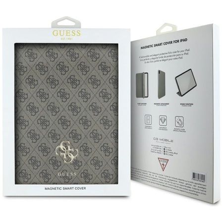 Guess Magnetic 4G Big Logo - Etui iPad Air 13” M3 (2025) / iPad Air 13” M2 (2024) (brązowy) (GUFC13RM24PS4SGW)