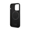 Karl Lagerfeld Silicone Ikonik Karl`s Head MagSafe - Etui iPhone 14 Pro (czarny) (KLHMP14LSLKHBK)