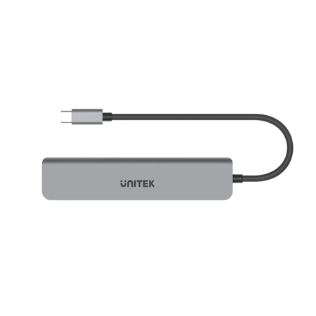 Unitek Hub USB-C aluminium 7w1 USB-C - szary (H1118A)