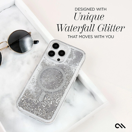 Case-Mate Waterfall MagSafe - Etui iPhone 16 Pro (Silver) (CM054602)
