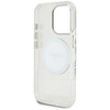 Guess IML Metal Colored Circle Classic Logo MagSafe - Etui do iPhone 16 Pro Max (biały) (GUHMP16XHTDRCEDH)