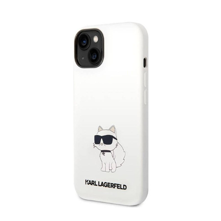 Karl Lagerfeld Silicone NFT Choupette - Etui iPhone 14 Plus (biały) (KLHCP14MSNCHBCH)