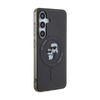 Karl Lagerfeld IML Karl & Choupette Glitter MagSafe - Etui Samsung Galaxy S24 (czarny) (KLHMS24SHGKCNOK)