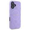 Guess Saffiano Peony Classic Logo MagSafe - Etui iPhone 16 (fioletowy) (GUHMP16SPSAPSMEU)
