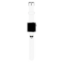 Karl Lagerfeld Silicone Choupette Head – Pasek do Apple Watch 38/40/41 mm (biały) (KLAWMSLCW)