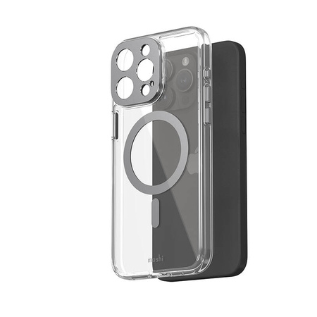 Moshi iGlaze MagSafe - Etui iPhone 15 Pro Max (Meteorite Gray) (99MO231008)