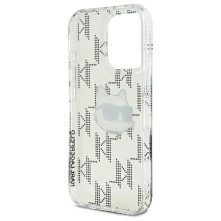 Karl Lagerfeld IML Choupette Head Electroplated - Etui iPhone 16 Pro (przezroczysty) (KLHCP16LHKLPCHT)