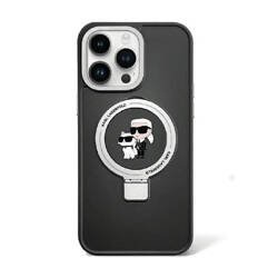 Karl Lagerfeld Ring Stand Karl & Choupette MagSafe - Etui iPhone 13 Pro (biały) (KLHMP13LHMRSKCK)