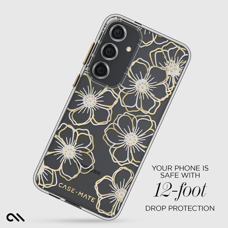 Case-Mate Floral Gems - Etui Samsung Galaxy S24+ (Gold) (CM053434)