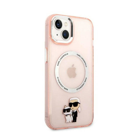 Karl Lagerfeld IML NFT Karl & Choupette MagSafe - Etui iPhone 14 (różowy) (KLHMP14SHNKCIP)