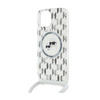 Karl Lagerfeld IML Crossbody Monogram Karl & Choupette Head MagSafe - Etui iPhone 15 / 14 / 13 (przezroczysty) (KLHMP15SHCKCKLCT)