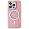 Guess IML Rhinestones MagSafe - Etui iPhone 16 Pro Max (różowy) (GUHMP16XPFTDTEP)