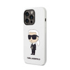 Karl Lagerfeld Silicone NFT Ikonik - Etui iPhone 14 Pro (biały) (KLHCP14LSNIKBCH)