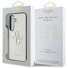 Guess Grained Big 4G Logo Small Classic Logo - Etui do Samsung Galaxy S25 (beżowy) (GUHCS25SPGT4MBE)
