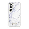 Guess Marble Collection - Etui Samsung Galaxy S23 (biały) (GUHCS23SPCUMAH)