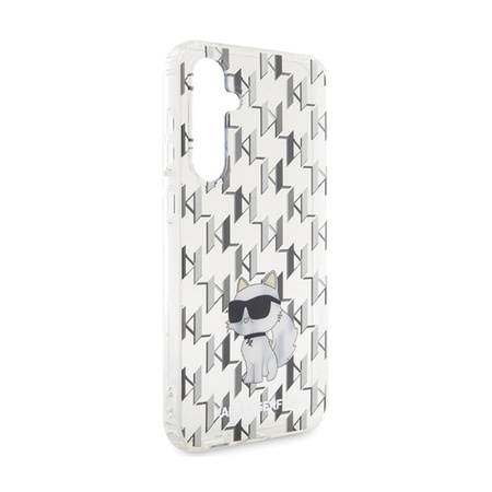 Karl Lagerfeld Monogram Choupette - Etui Samsung Galaxy S23 FE (przezroczysty) (KLHCS23FEHNCMKLT)