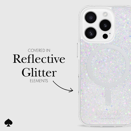 Kate Spade New York Protective MagSafe - Etui iPhone 16 Pro (Chunky Glitter) (KS054956)