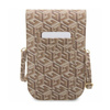Guess GCube Stripe Phone Bag - Torba z przegrodą na smartfona (brązowy) (GUWBHGCFSEW)