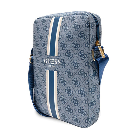 Guess 4G Stripes Tablet Bag - Torba na tablet 10" (Niebieski) (GUTB10P4RPSB)