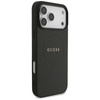 Guess Grained Ring MagSafe - Etui iPhone 17 Pro Max (czarny) (GUHMP17XPGHSMMK)