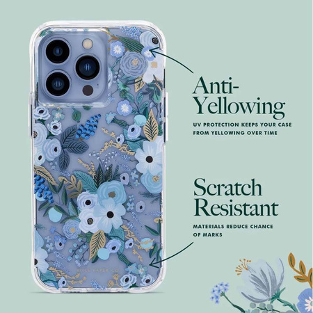 Rifle Paper Clear - Etui iPhone 14 Pro Max (Garden Party Blue) (RP049320)