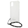 Guess Black Pearl Strap - Etui iPhone 12 Pro Max (przezroczysty) (GUHCP12LKPSBK)