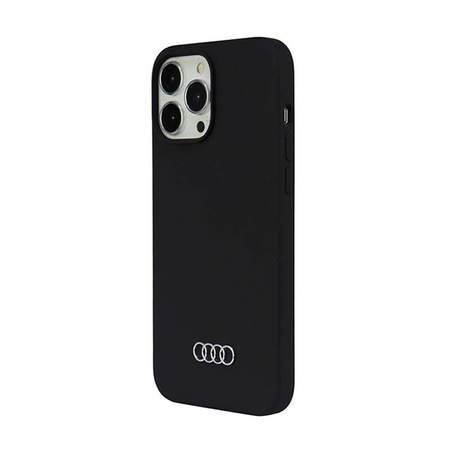 Audi Silicone Case - Etui iPhone 13 Pro Max (Czarny) (AU-LSRIP13PM-Q3/D1-BK)