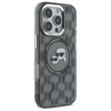 Karl Lagerfeld IML Monogram Karl & Choupette Head MagSafe - Etui iPhone 16 Pro (czarny) (KLHMP16LHMCKMHK)