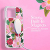 Rifle Paper Clear MagSafe - Etui iPhone 14 / iPhone 13 zdobione złotem (Rose Garden) (RP049188)