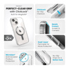 Speck Presidio Perfect-Clear Grip ClickLock & MagSafe - Etui iPhone 16e / iPhone 15 / iPhone 14 / iPhone 13 (Clear / Chrome Finish / Serene Silver) (150443-3199)