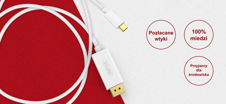 Unitek kabel przewód USB Typ-C 3.1 - DisplayPort 4K 1.8M (V400A)