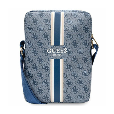 Guess 4G Stripes Tablet Bag - Torba na tablet 10" (Niebieski) (GUTB10P4RPSB)