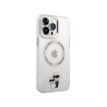 Karl Lagerfeld IML NFT Karl & Choupette MagSafe - Etui iPhone 13 Pro Max (przezroczysty) (KLHMP13XHNKCIT)